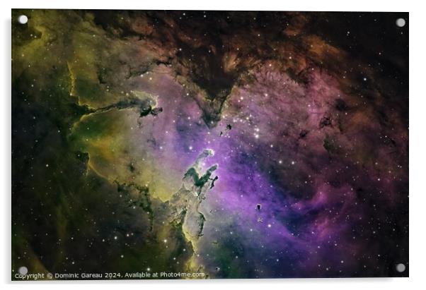 Eagle Nebula Featuring The Pillars of Creation Acrylic by Dominic Gareau
