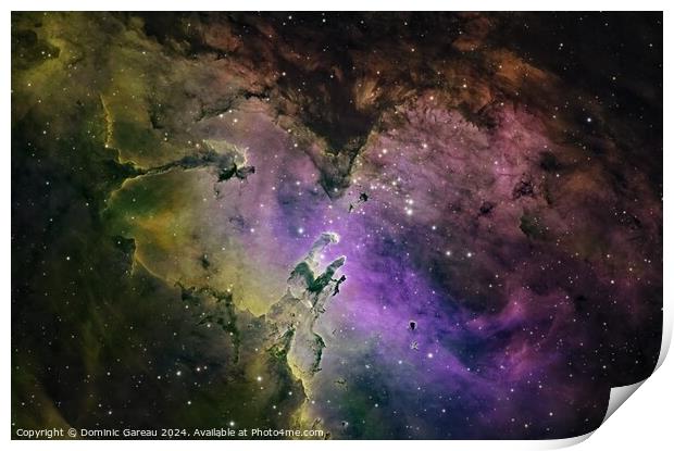 Eagle Nebula Featuring The Pillars of Creation Print by Dominic Gareau