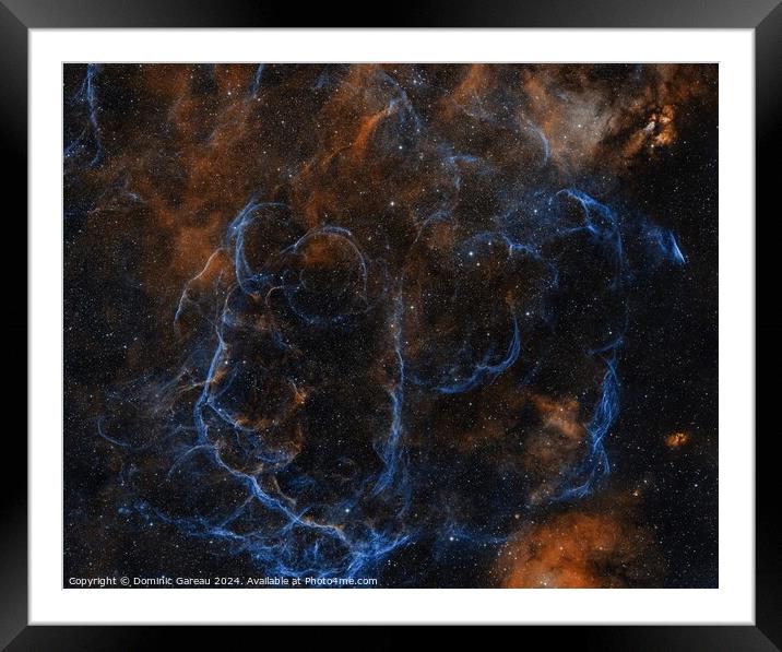  Vela Supernova Remnant Framed Mounted Print by Dominic Gareau