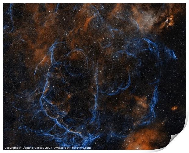  Vela Supernova Remnant Print by Dominic Gareau