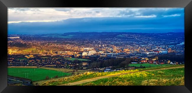 Huddersfield Panorama Framed Print by Alison Chambers