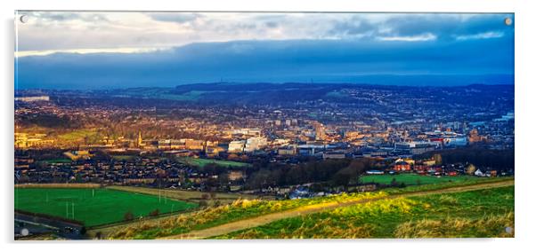 Huddersfield Panorama Acrylic by Alison Chambers