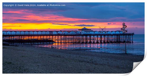 Herne Bay at Sunset Print by David Hare