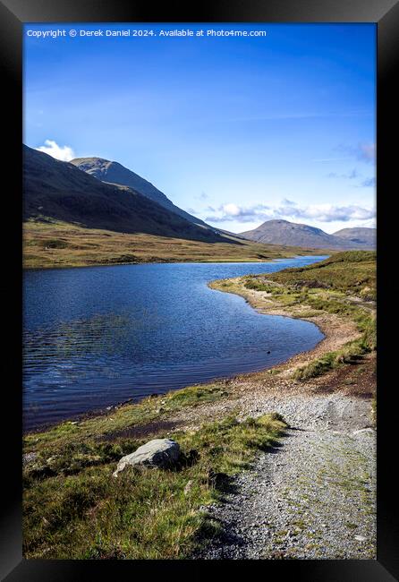 Loch a' Bhraoin Framed Print by Derek Daniel