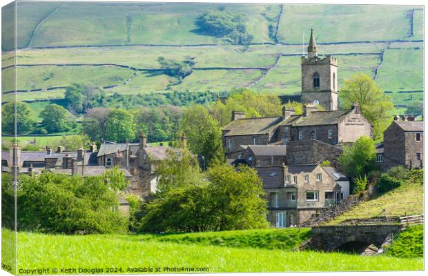 Hawes, North Yorkshire Canvas Print by Keith Douglas