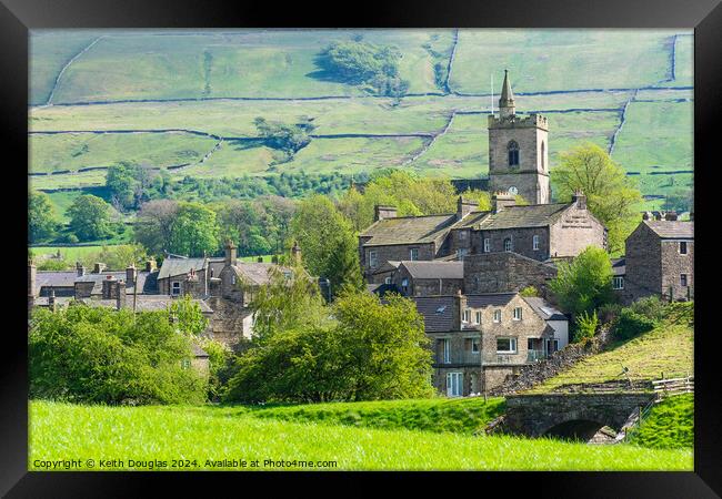 Hawes, North Yorkshire Framed Print by Keith Douglas