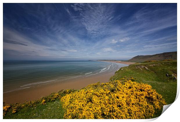 Rhossili Bay, Gower, Wales, UK  Print by John Gilham