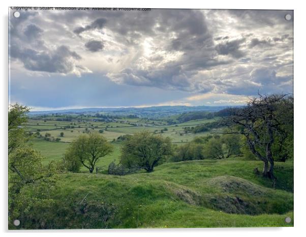 Rainster Rocks Landscape Cloudscape Acrylic by Stuart Wheeldon