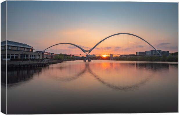 Infinity Bridge Reflection Sunset Canvas Print by Kevin Winter