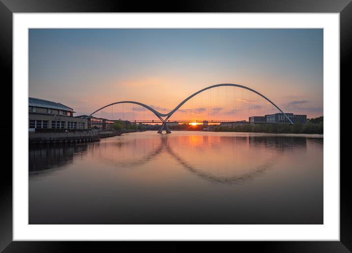 Infinity Bridge Reflection Sunset Framed Mounted Print by Kevin Winter