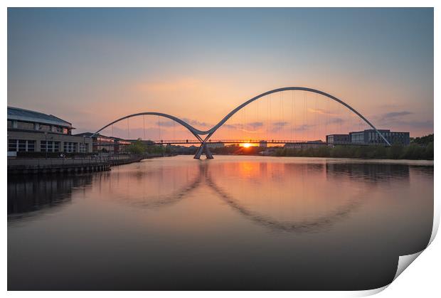 Infinity Bridge Reflection Sunset Print by Kevin Winter