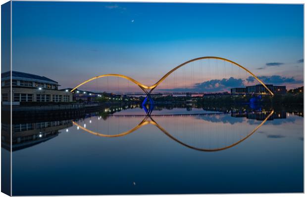 Infinity Bridge Mirror Reflection Canvas Print by Kevin Winter