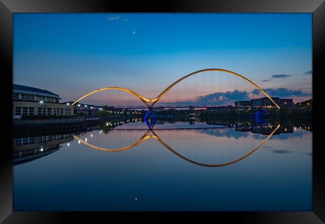 Infinity Bridge Mirror Reflection Framed Print by Kevin Winter