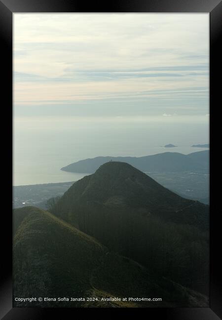 Apuane Regional Park Landscape Framed Print by Elena Sofia Janata