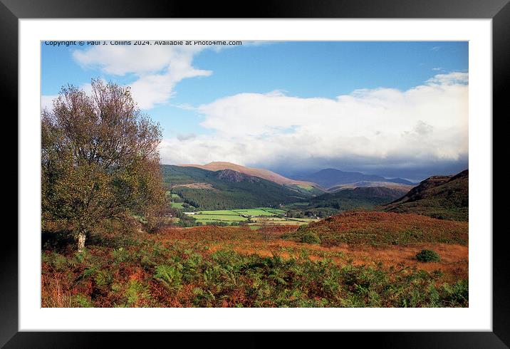 Above Eskdale Framed Mounted Print by Paul J. Collins