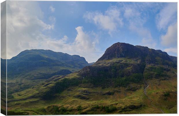 Glen Coe Highland Majesty Canvas Print by John Ellis