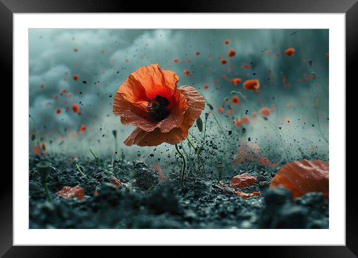 Flanders Fields Framed Mounted Print by Airborne Images