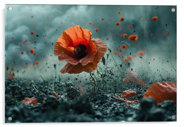 Flanders Fields Acrylic by Airborne Images