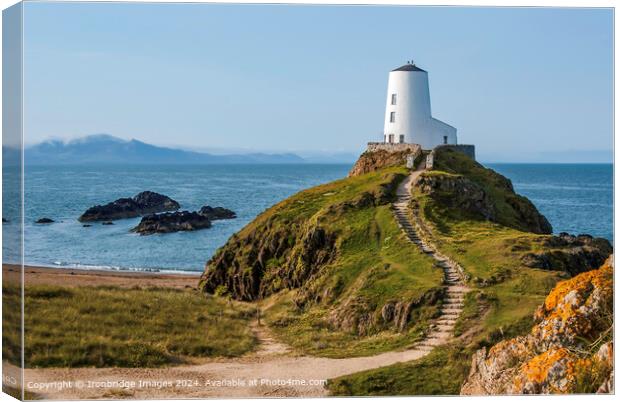 Tŵr Mawr lighthouse Canvas Print by Ironbridge Images