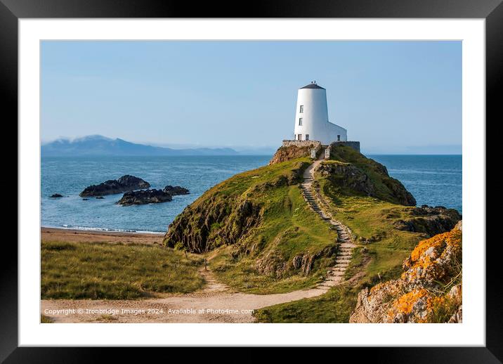 Tŵr Mawr lighthouse Framed Mounted Print by Ironbridge Images