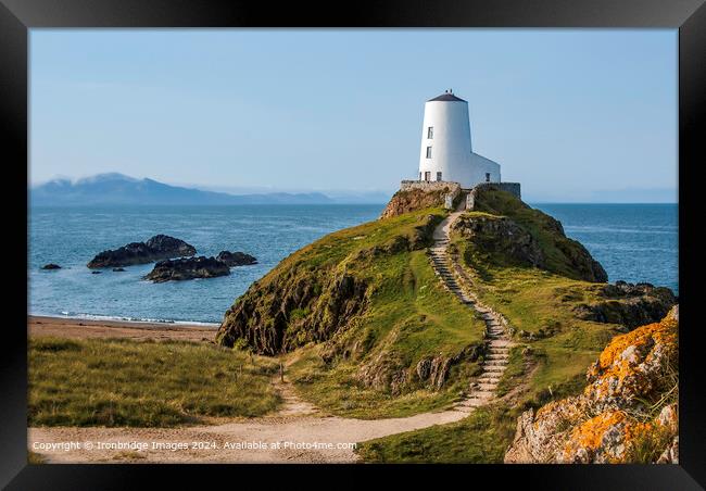 Tŵr Mawr lighthouse Framed Print by Ironbridge Images