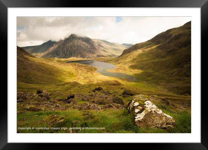 Lynn Idwal in the early morning Framed Mounted Print by Ironbridge Images