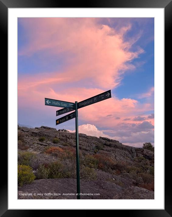 Northern Grampians Wonderland Way Framed Mounted Print by Amy Griffin