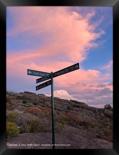 Northern Grampians Wonderland Way Framed Print by Amy Griffin