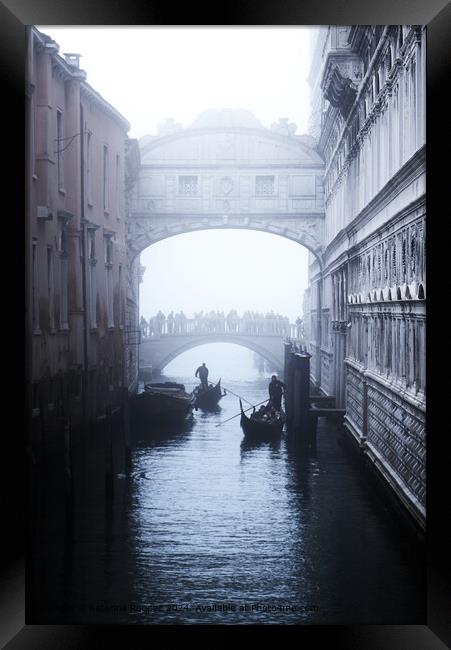 Venice Bridge of Sighs  Framed Print by Katerina Roupec