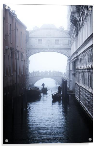 Venice Bridge of Sighs  Acrylic by Katerina Roupec
