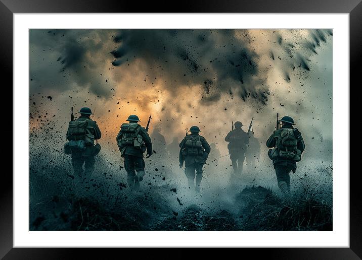 The Battlefield Framed Mounted Print by Airborne Images