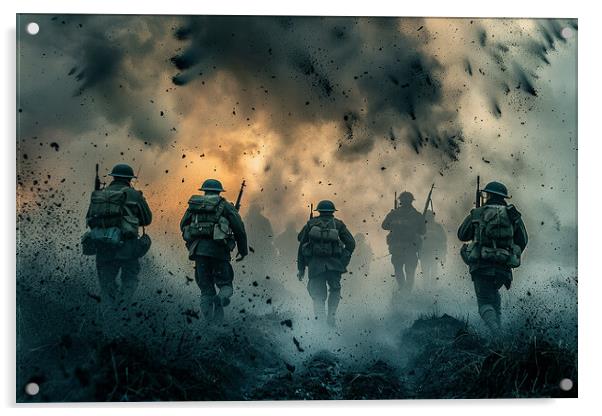 The Battlefield Acrylic by Airborne Images