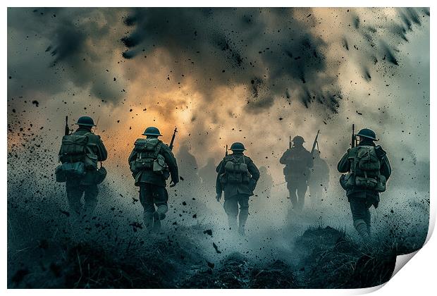 The Battlefield Print by Airborne Images