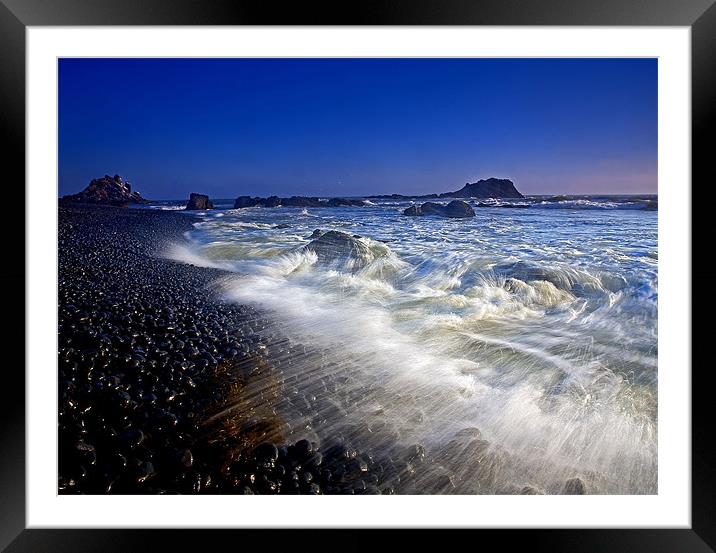 Explosive Tides  Framed Mounted Print by Mike Dawson