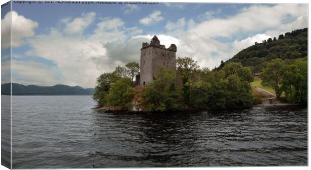  Urquhart Castle on Loch Ness Canvas Print by Tom McPherson