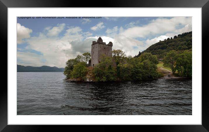  Urquhart Castle on Loch Ness Framed Mounted Print by Tom McPherson