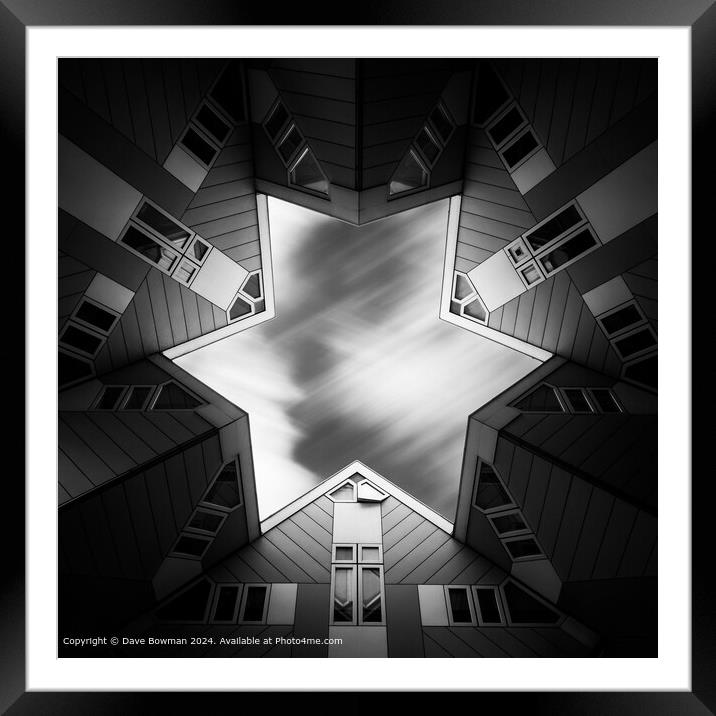 Cubic Star Framed Mounted Print by Dave Bowman