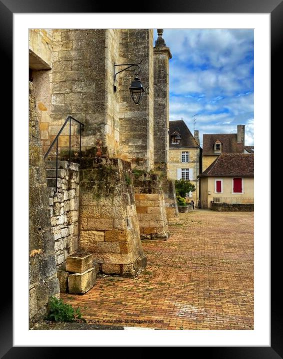 Medieval buildings, Bergerac, France Framed Mounted Print by Philip Teale