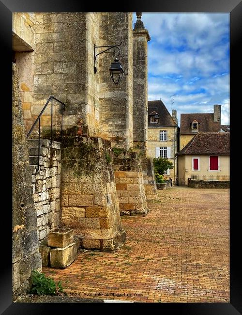 Medieval buildings, Bergerac, France Framed Print by Philip Teale