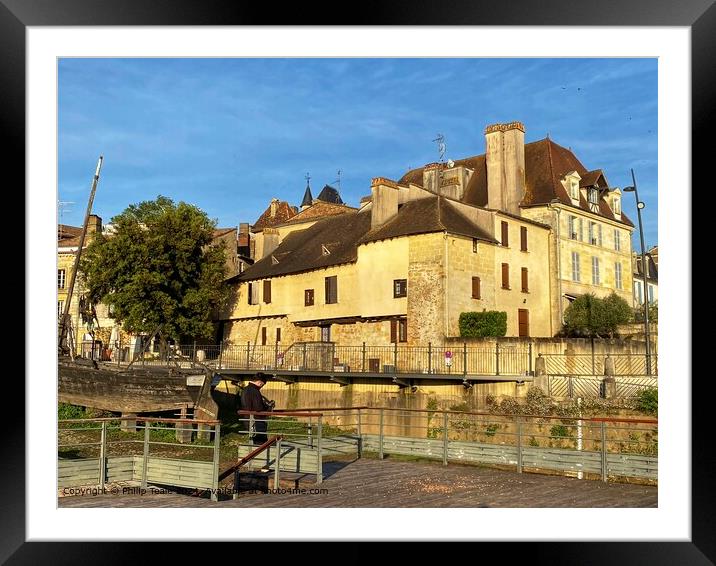 Bergerac Architecture Light Framed Mounted Print by Philip Teale