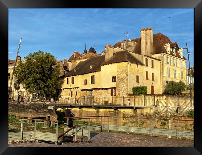 Bergerac Architecture Light Framed Print by Philip Teale