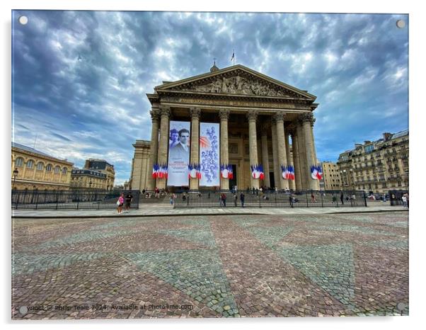 Pantheon Paris Cloudscape Acrylic by Philip Teale