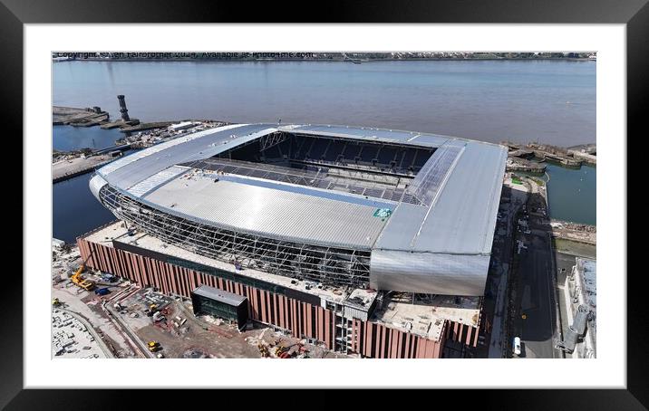 Everton Stadium Architecture Framed Mounted Print by Ian Fairbrother