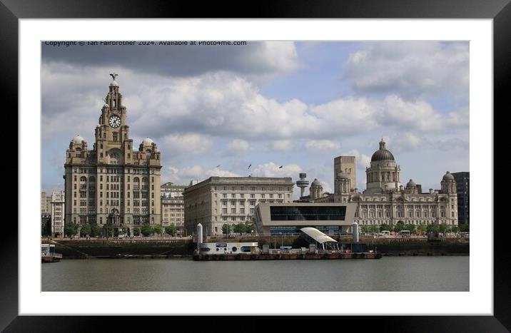 Princes Parade Liverpool Cityscape Framed Mounted Print by Ian Fairbrother