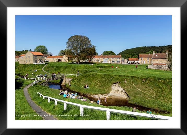 Hutton-le-Hole - Nothing but blue skies Framed Mounted Print by Cass Castagnoli