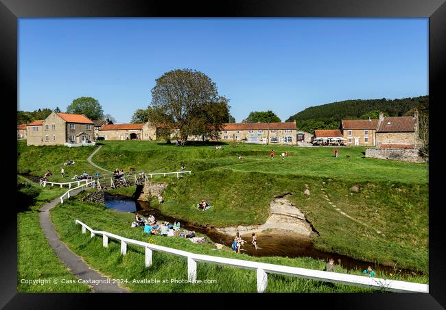 Hutton-le-Hole - Nothing but blue skies Framed Print by Cass Castagnoli