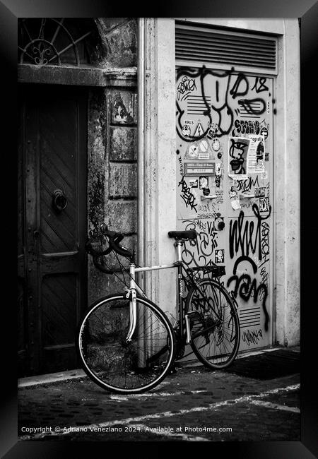 Wheel of Connection Framed Print by Adriano Veneziano