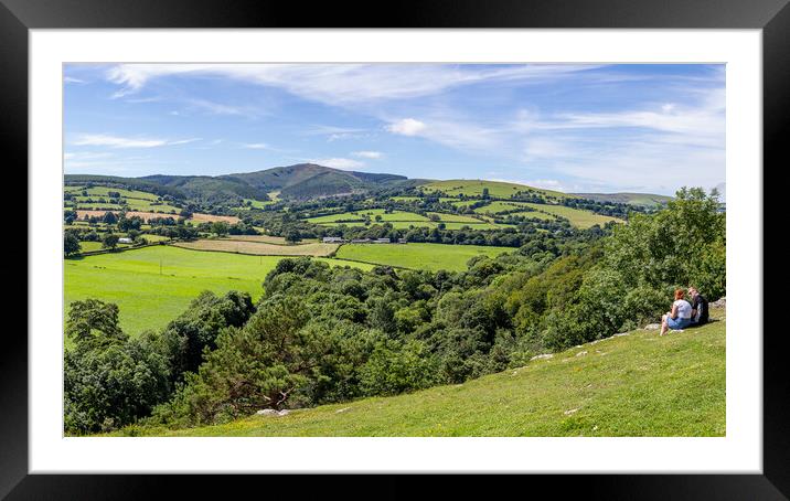 Denbighshire Green Valley Framed Mounted Print by Jason Wells