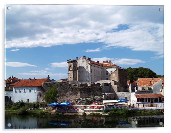 TREBINJE OLD TOWN Acrylic by radoslav rundic