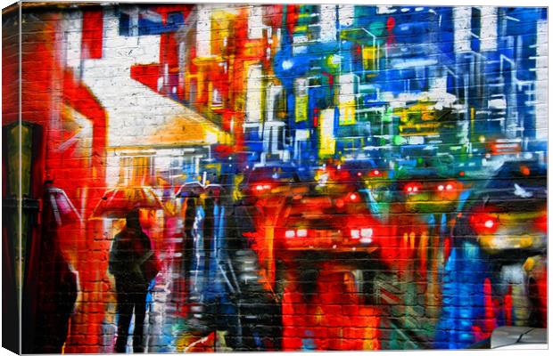 Camden Street Art Mural Canvas Print by Andy Evans Photos